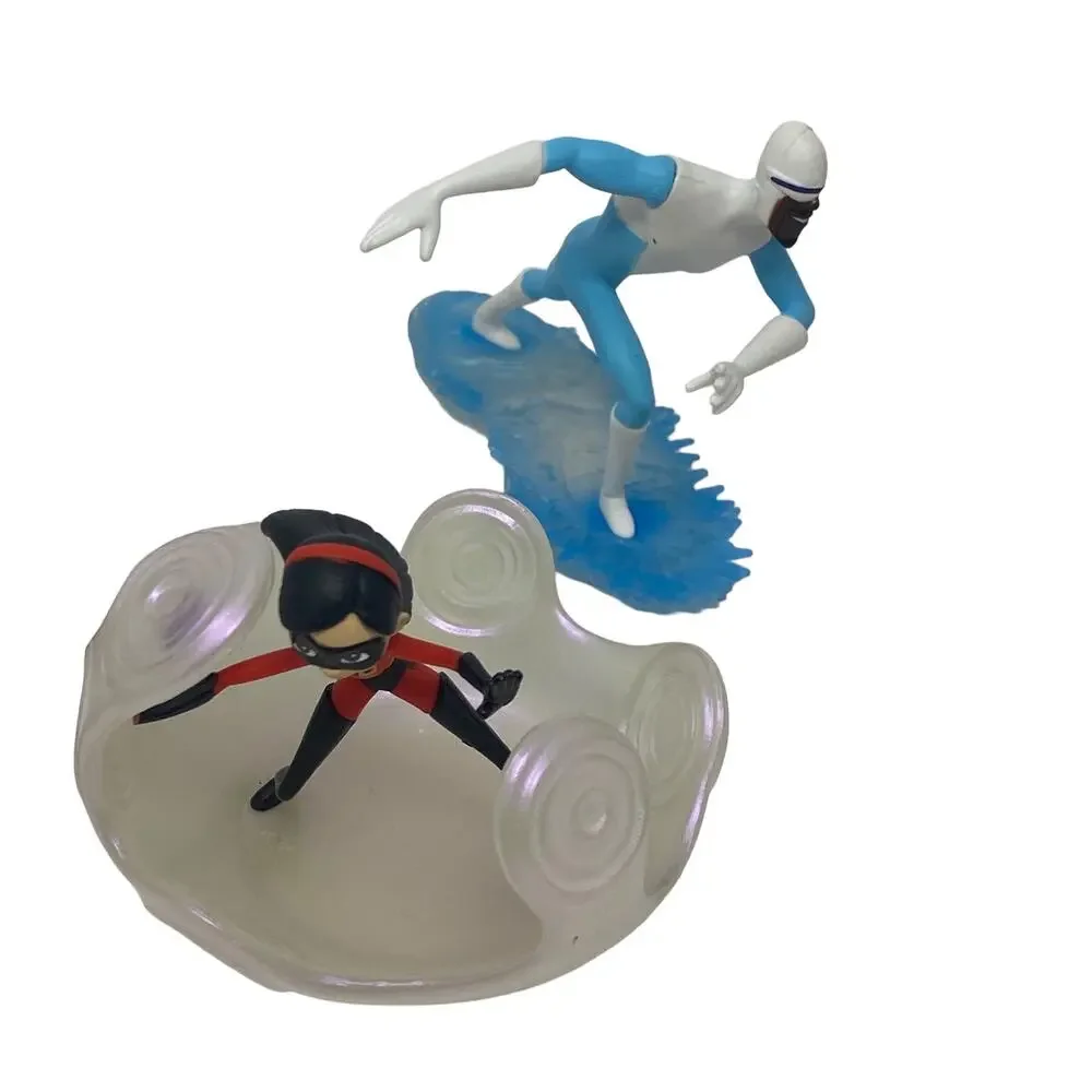 Disney Pixar The Incredibles Lot Of Seven Toy Figurines Cake Toppers Decorations
